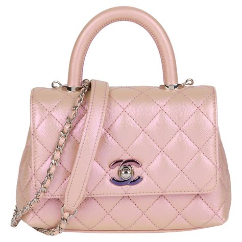 chanel coco handle mini price 2022|mini coco handle iridescent.